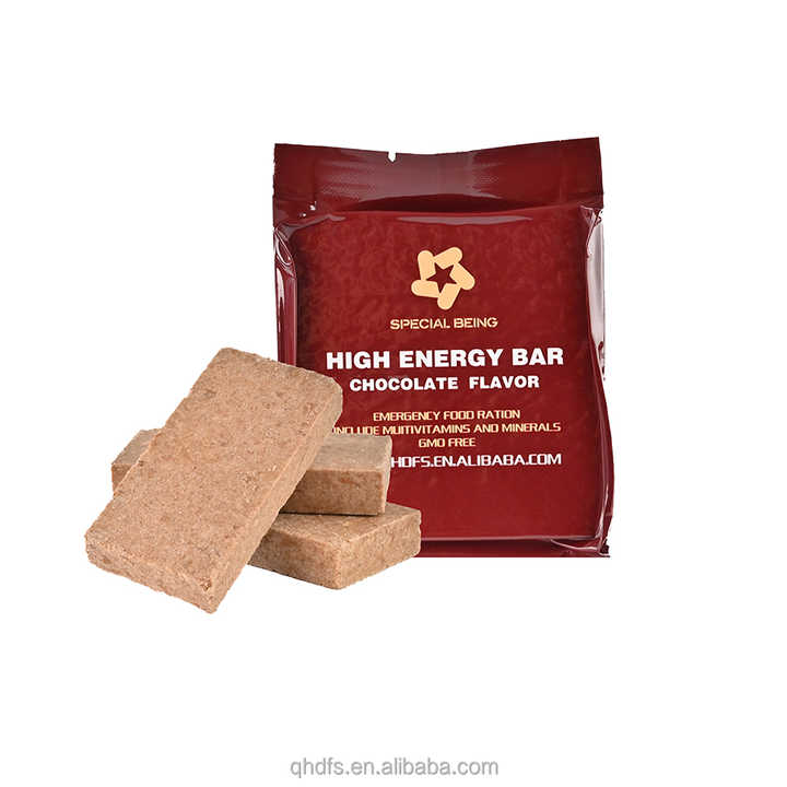 Chocolate flavor High Energy Bars Shelf Life 20 Years Mre Food Wholesale Mre Ready Meals Mre Meals Ready To Eat