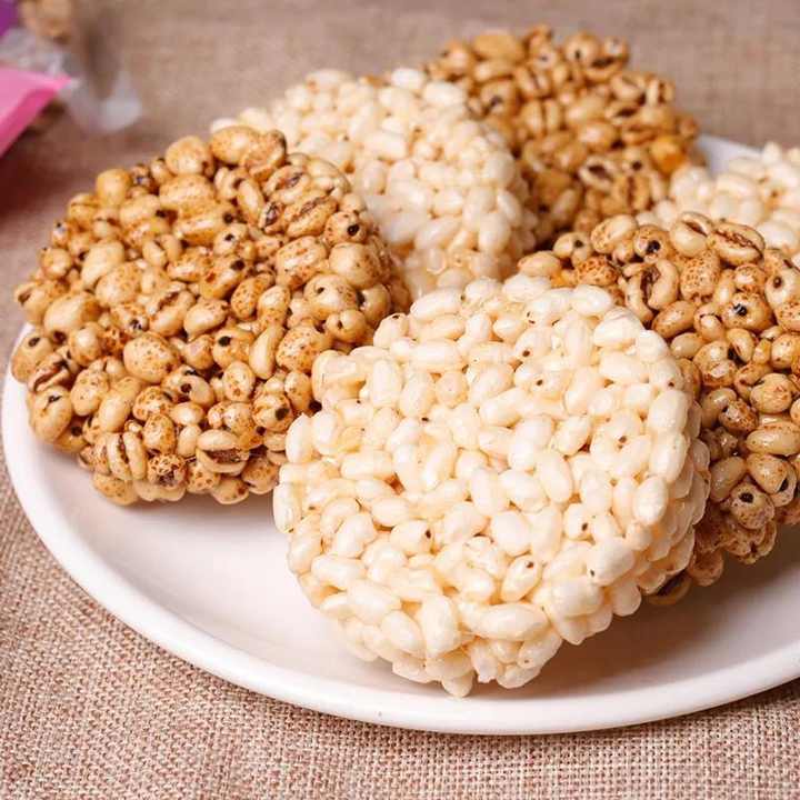 OEM/ODM Gourmet Healthy Halal Snack Grain Food Non-fried Original rice cracker biscuit