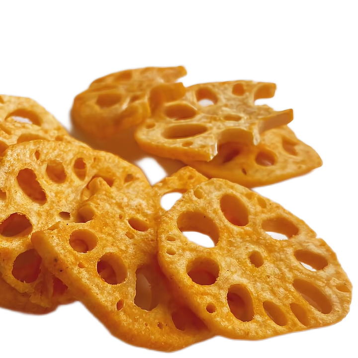 Spicy flavor Lotus Root Chip Vacuum Fried Vegetables snacks export wholesale