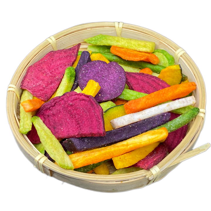 Vacuum-fried mixed fruits and vegetables sncaks allow you to enjoy a satisfying snack without sacrificing flavor or nutrition