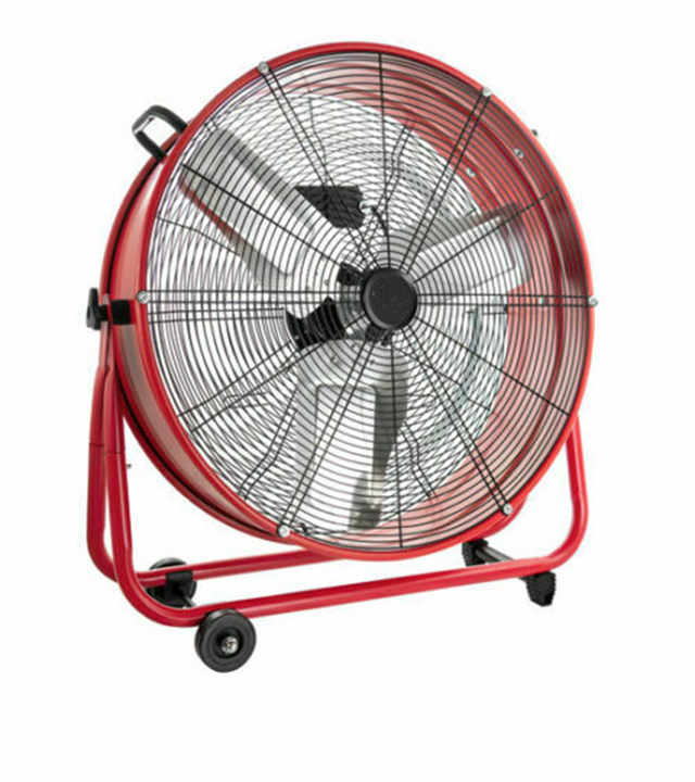 Farm Warehouse Cooling Ventilated 24 Inch Heavy Duty Metal Industrial Tilt Air Circulation Drum Fan