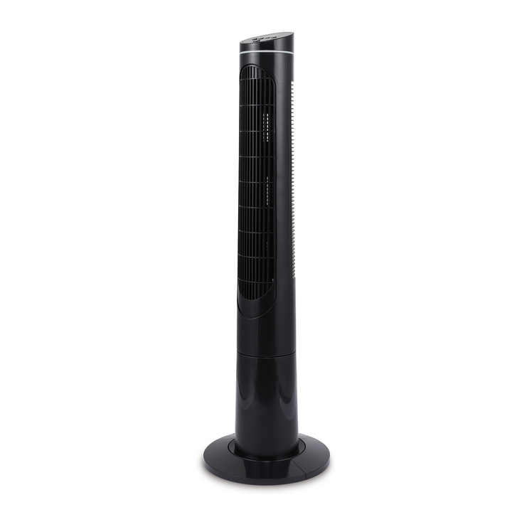 OEM/ODM Low Noise Bedroom Bladeless Fan LED Display Plastic Tower Fan With 8 Hours Timer