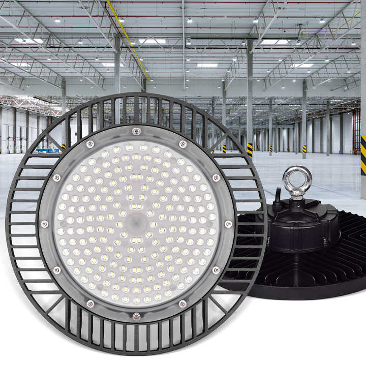 Commercial Industrial Lighting 100W 150W 200W IP65 Round UFO Led High Bay Light Warehouse Workshop Highbay Lamp