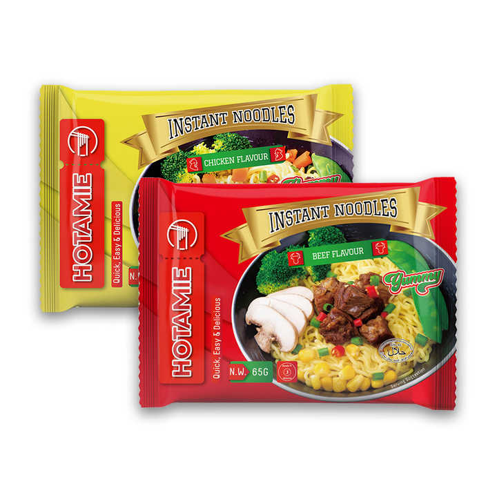 HOTMIE Brand Bag Noodles Beef Flavor Instant Ramen Noodles Support Private Label Instant Noodle