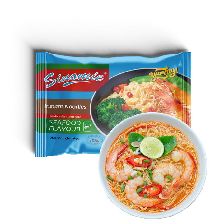 SINOMIE Brand wholesale instant food yum noodles seafood flavor 65g instant noodles